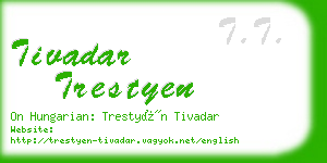 tivadar trestyen business card